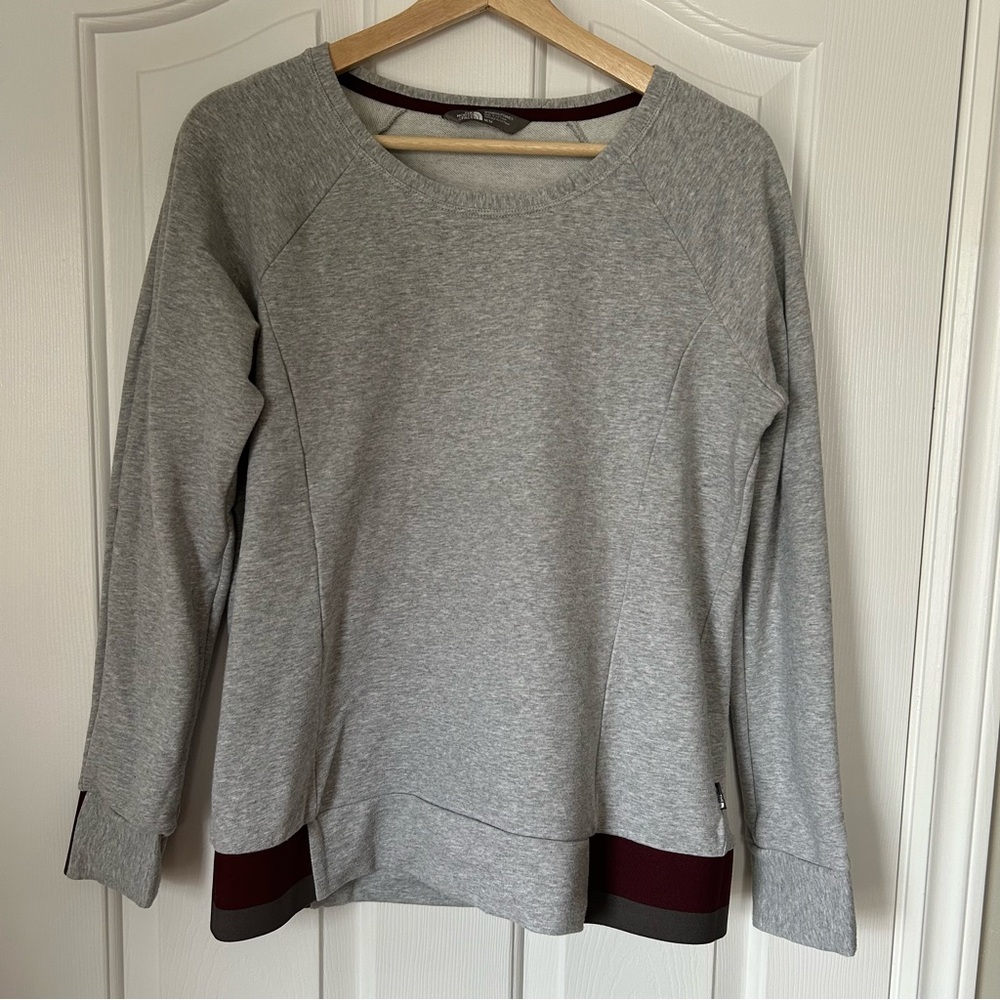 The North Face Burgundy Elastic Crew Neck Sweater